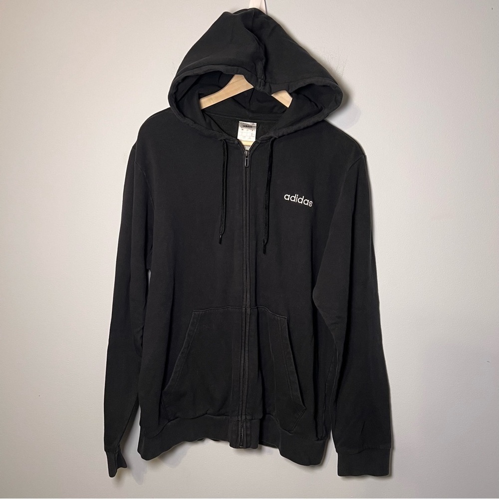 Adidas Feelcozy Full Zip Sweat Jacket Men’s L Black Track Sport Sweatshirt